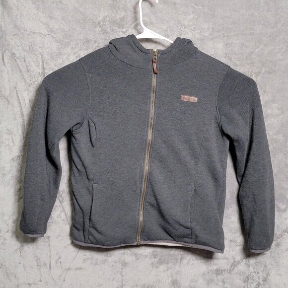 Columbia Other - Columbia Jacket Boys Large Gray Sherpa Fleece Lined Hooded Full Zip Outdoor Warm